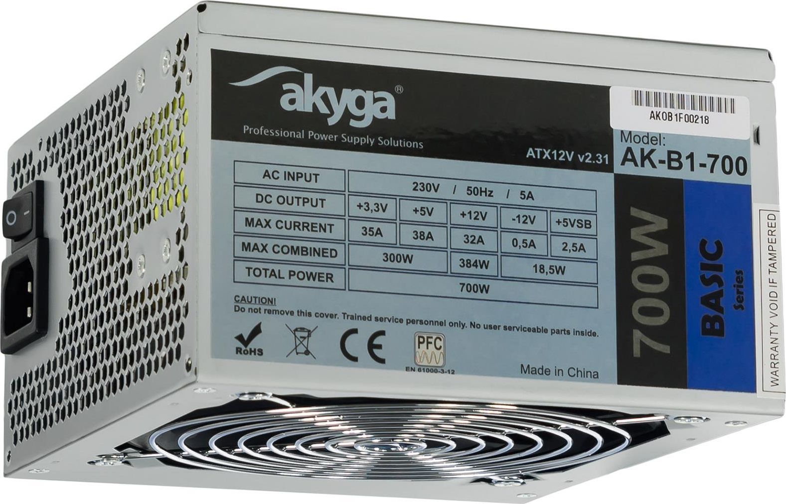 Zasilacz Akyga Basic 700W (AK-B1-700)