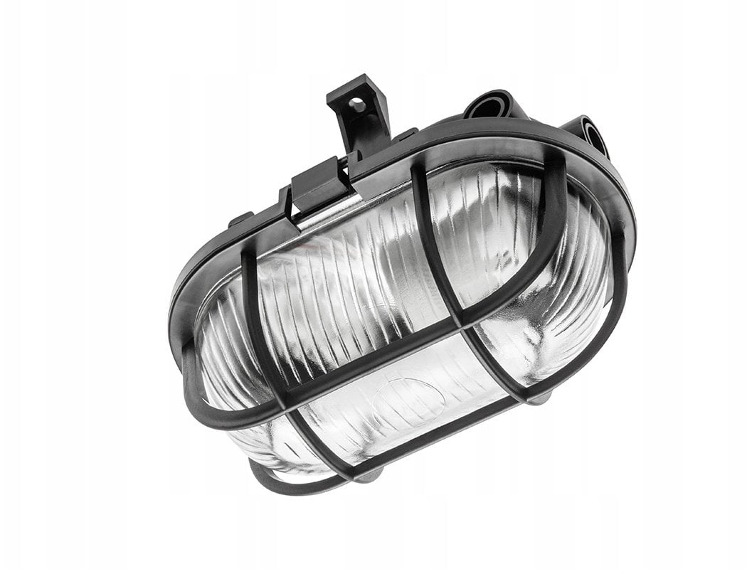 Lampa sufitowa GTV Oprawa kanałowa SANGUESA KAY E27 max.40W AC220-240V IP44 ABS/szkło czarna OS-KAY060-10