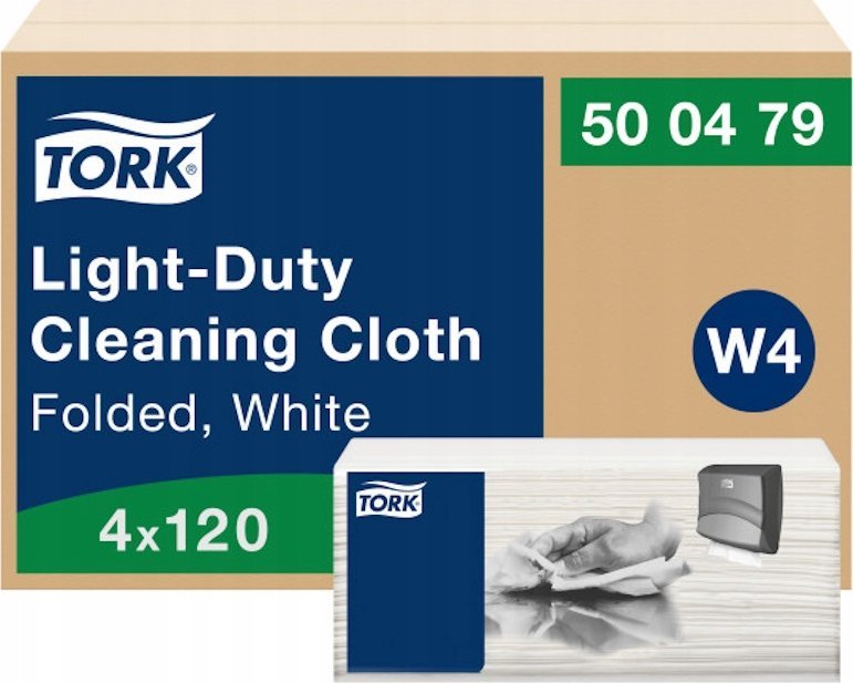 Tork Tork – Czyściwo włókninowe do lekkich zabrudzeń, 1-warstwowe - Białe