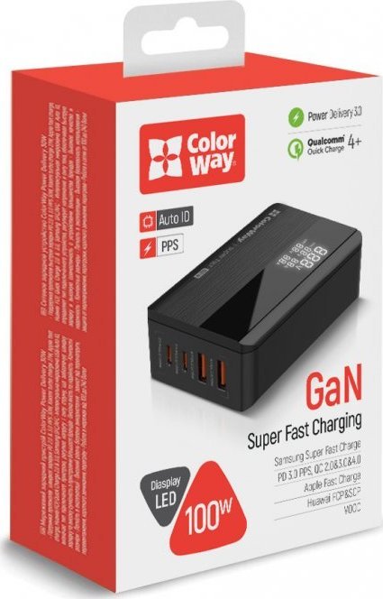 Colorway Ładowarka Sieciowa Power Delivery Gan 100W