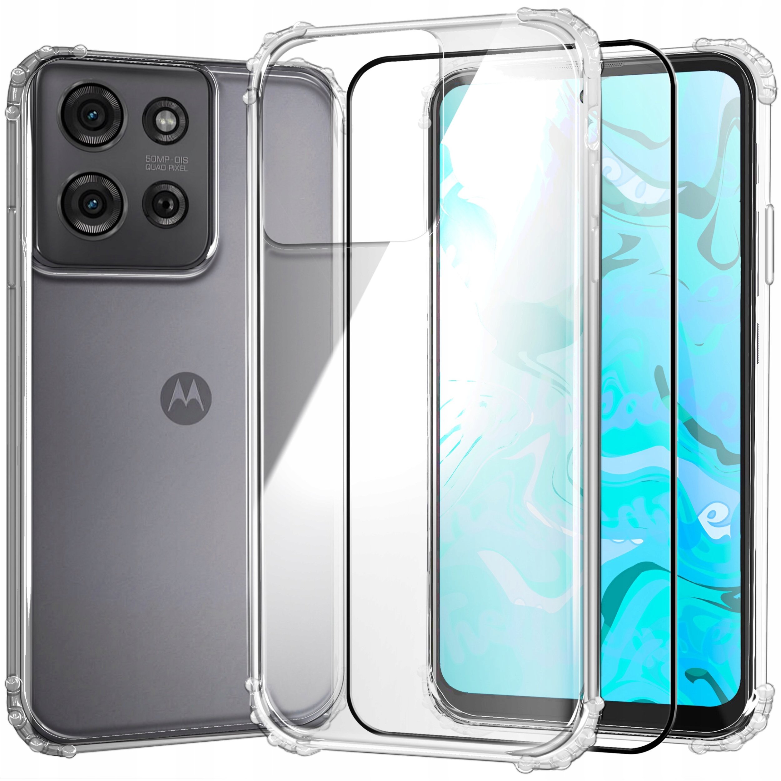 ETUI PANCERNE DO MOTOROLA MOTO G75 5G | SILIKON ANTI SHOCK | CASE SZKŁO
