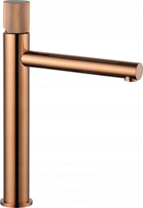 Bateria umywalkowa Mexen Elba One stojąca różowe złoto
