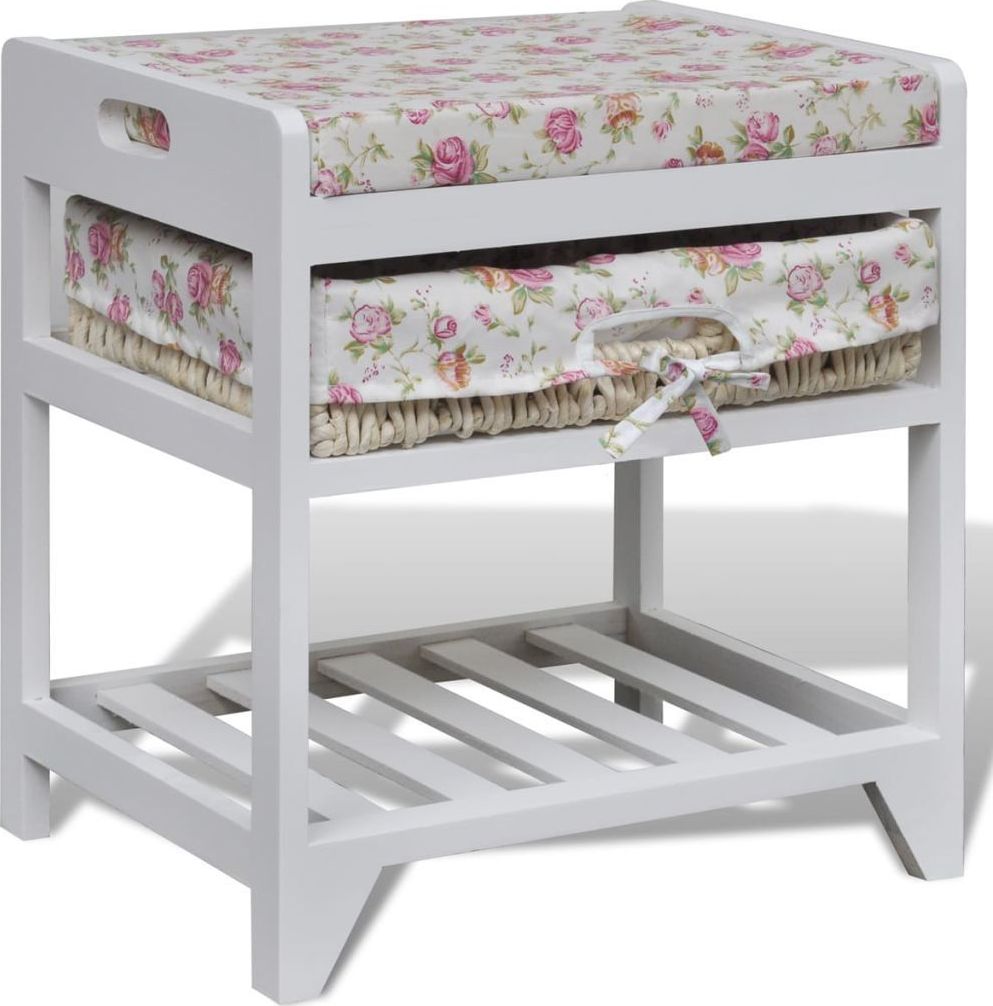 vidaXL Szafka na buty siedzisko, półka i kosz