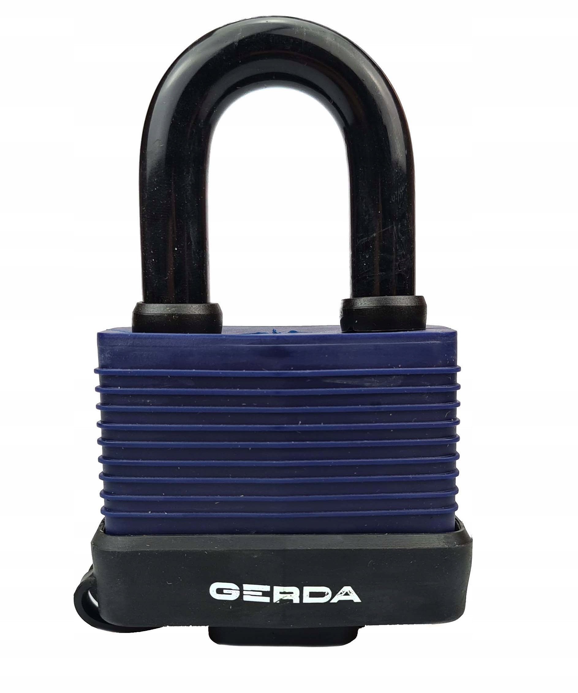 Padlock GERDA AQUA, KSM S70A, 3 keys