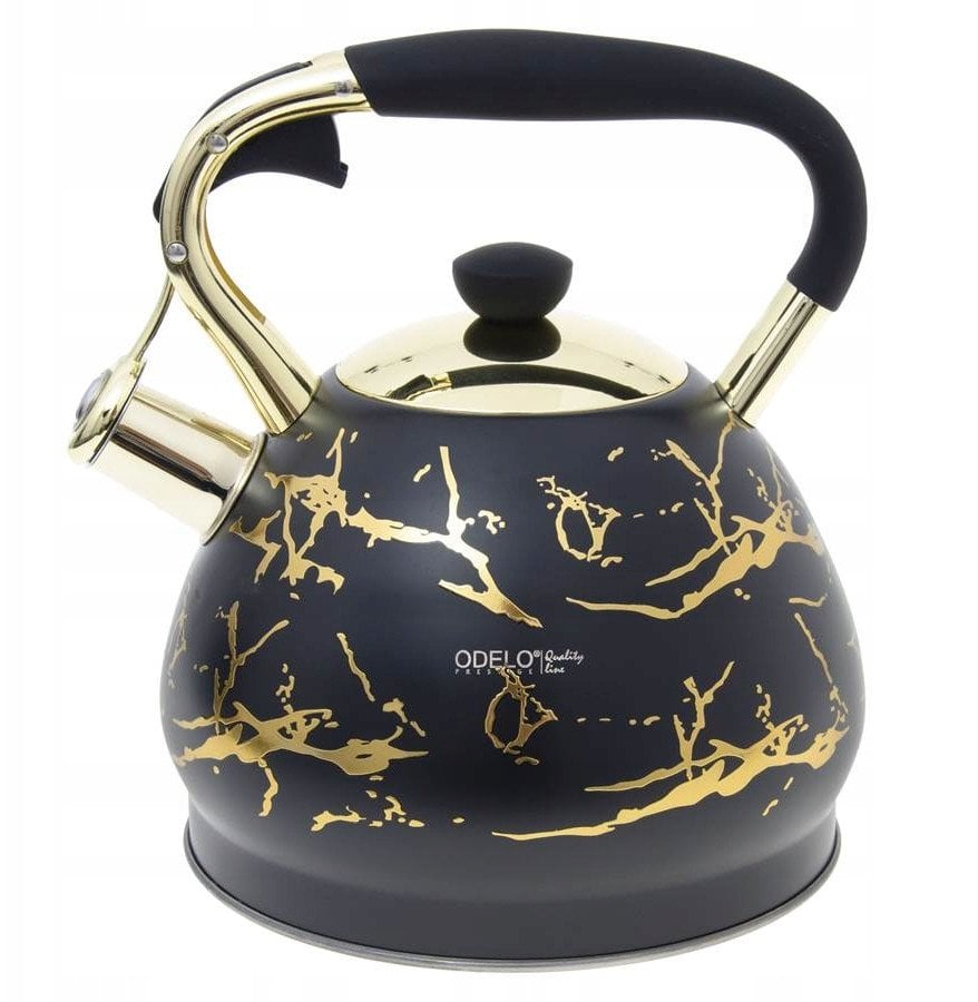 CZAJNIK NIEELEKTRYCZNY OD 2087 CZARNY ZŁOTY 3 L