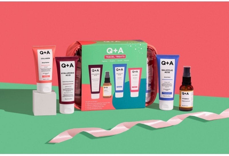 Veido ir kūno priežiūros priemonių rinkinys Q+A, 4 vnt.