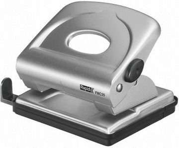 Dziurkacz Rapid 25 kartek Srebrny (10K362U)