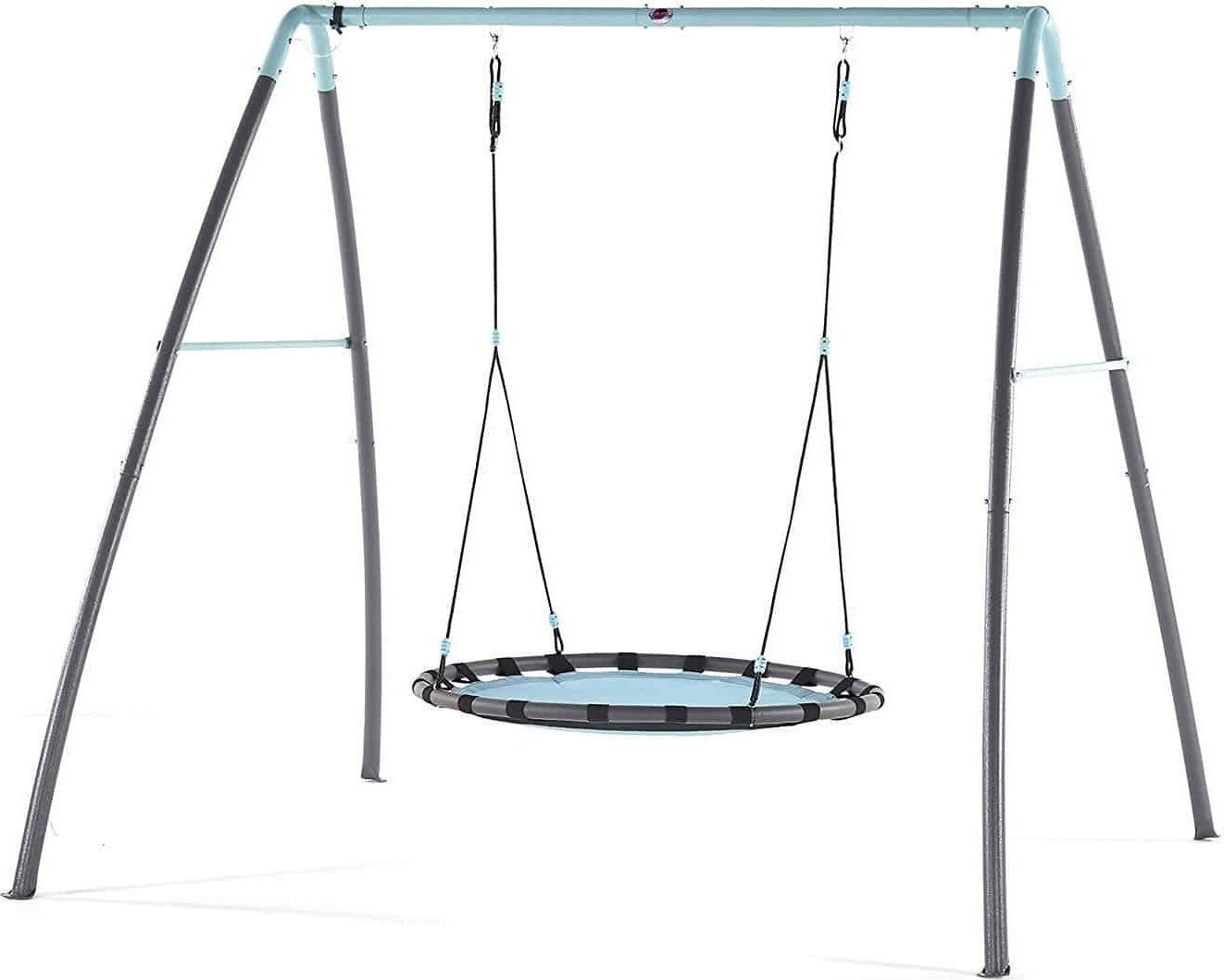 Huśtawka Małpiszon Huśtawka ogrodowa bocianie gniazdo Plum szaro-błękitny