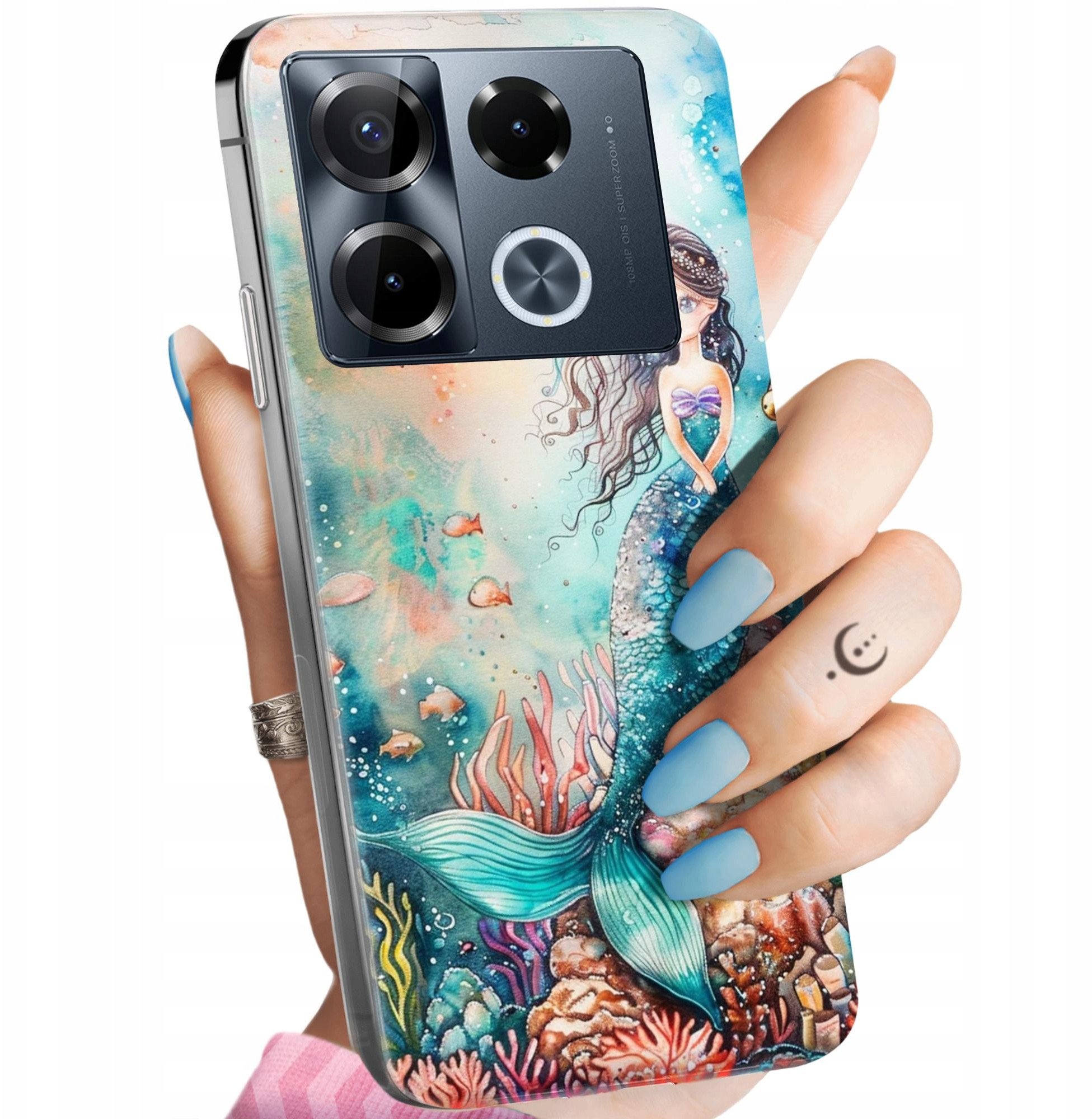 ETUI DO INFINIX NOTE 40 PRO 4G / 5G WZORY SYRENKI NIMFY MORSKIE PANNY CASE