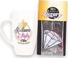 BGtech Kubek Skos + Zapach Samochodowy - Królowa 400ml