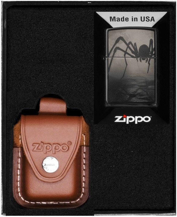 Zestaw ZIPPO Zapalniczka SPIDER DESIGN Prezentowy No4