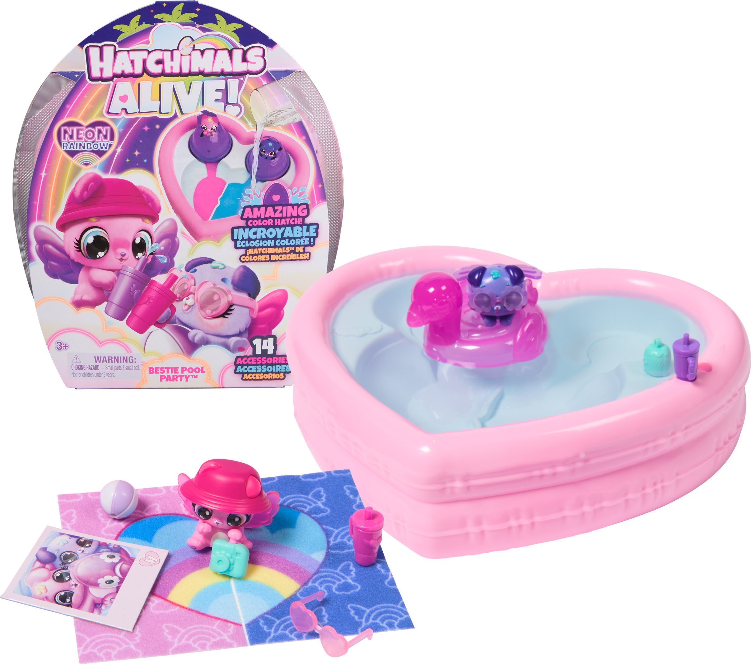 HATCHIMALS Alive playset Bestie Pool Party