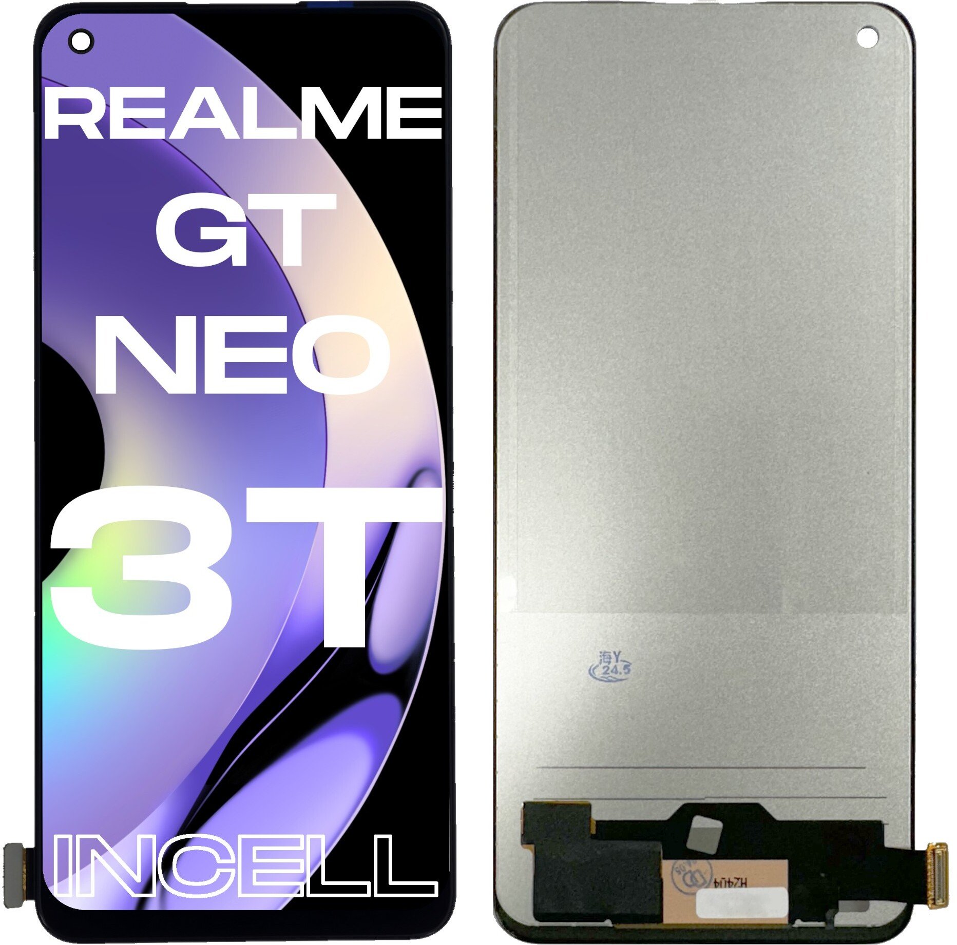 Wyświetlacz do Realme GT Neo 3T LCD RMX3371 Ekran Incell