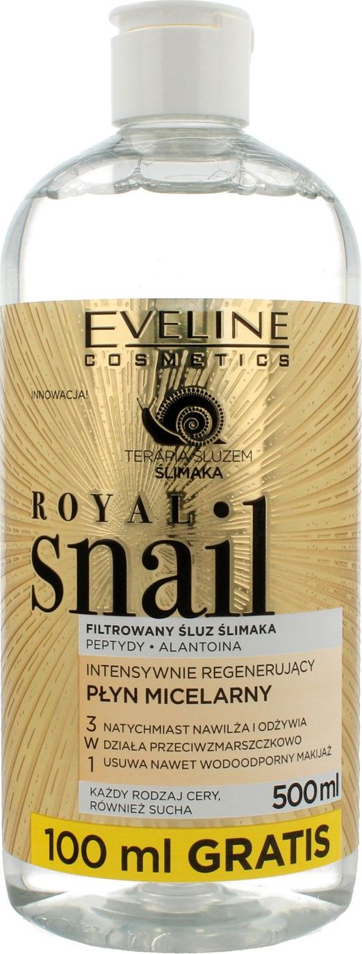 Eveline Royal Snail skoncentrowany regenerujący płyn micelarny 500ml