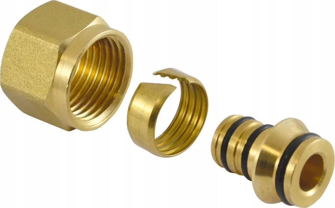 Ferro Złączka zaciskowa 1/2" do rur wielowarstwowych 16x2 mm (kpl. 2 szt.)