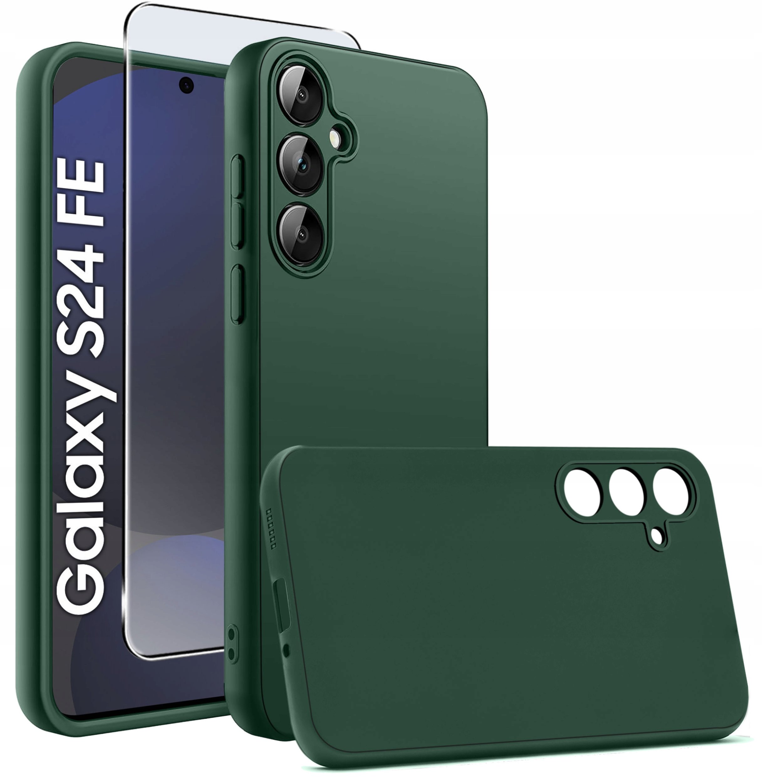 Etui do Samsung Galaxy S24 FE CASE SOFT MATT PLECKI MATOWE + SZKŁO 9H