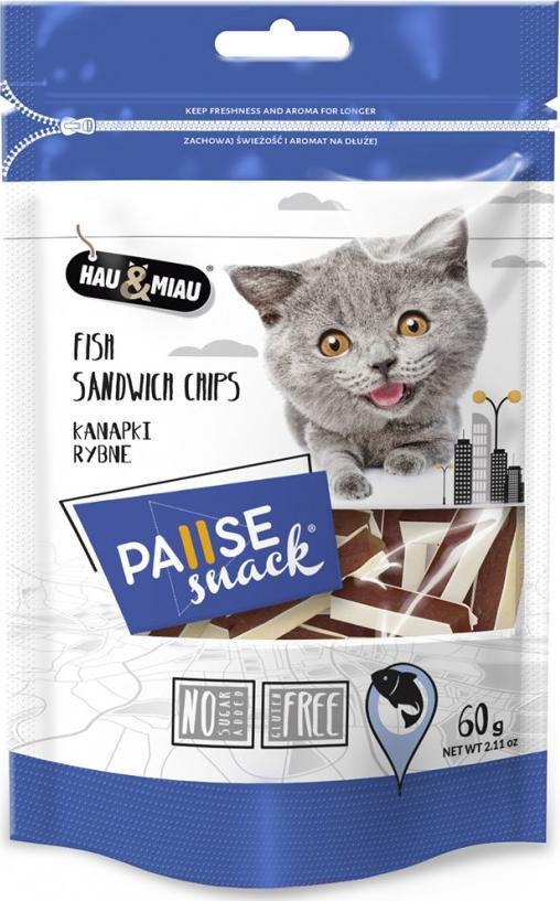 Hau&Miau Pausesnack przysmak dla kota, kanapki rybne 60g