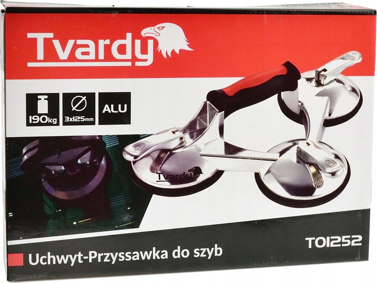 Tvardy Uchwyt-Przyssawka do szyb ALU 3x125mm 190kg (12)