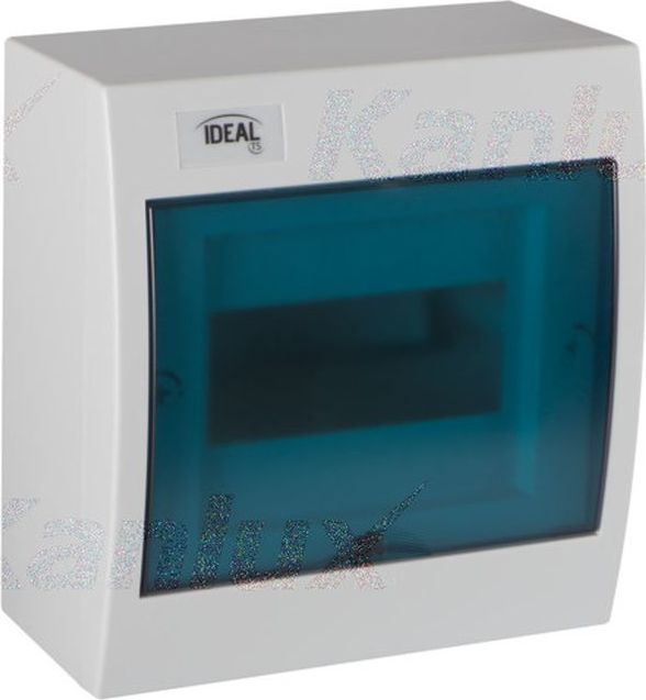 Kanlux Rozdzielnica natynkowa z szyną DIN 6 modułów IP30 IK07 KDB-S06T 23610