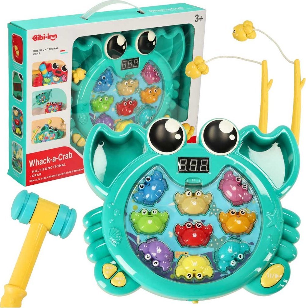 Zabawka sensoryczna wbijak łowienie krabów 2w1 Bibi-inn