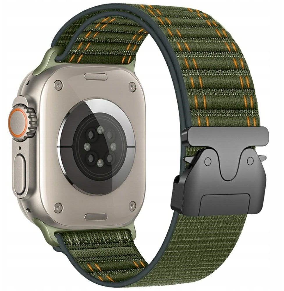 Pasek Beline Woven Nylon Diagonal Style Parachute do Apple Watch 38/40/41mm zielony