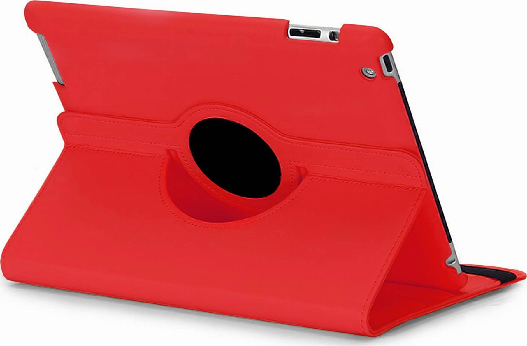 Etui na tablet Mobilari SKÓRZANE OBRACANE ETUI 360 DO IPAD 2 3 4 M222A001 CZERWONY