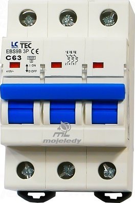 LCTec Wyłącznik nadprądowy C 63A 3P EBS LC-Tec
