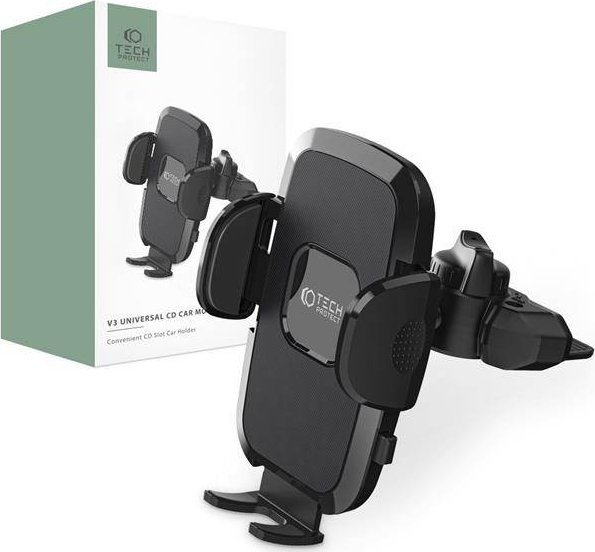 Tech-Protect TECH-PROTECT V3 UNIVERSAL CD CAR MOUNT BLACK