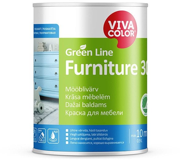 VivaColor PAINT GREEN LINE FURNITURE 30 C 0,9L