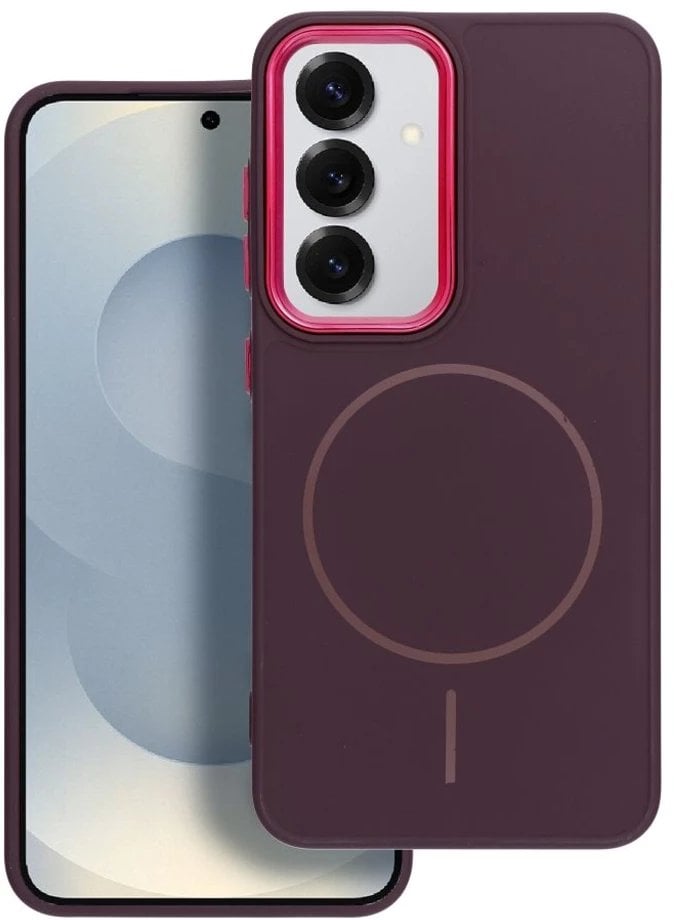 Futerał FRAME MAG COVER kompatybilny z MagSafe do SAMSUNG A17 fioletowy