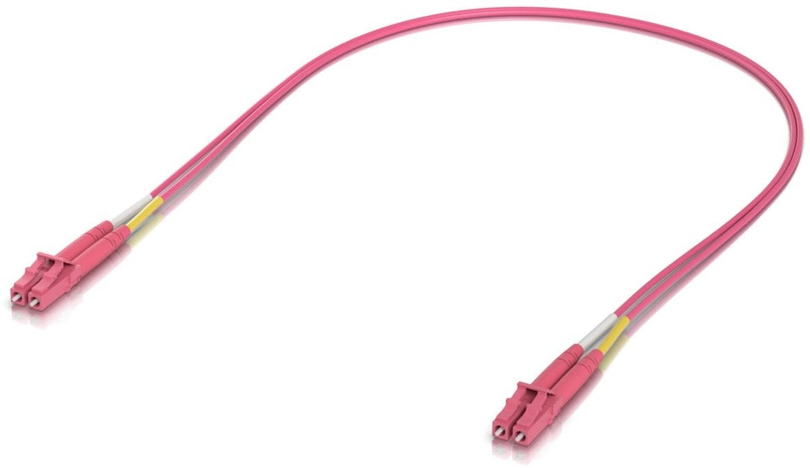 Ubiquiti UACC-OFC-M2-LULU-0.5M-50 kabel InfiniBand / światłowodowy 0,5 m LC LC/LC Różowy