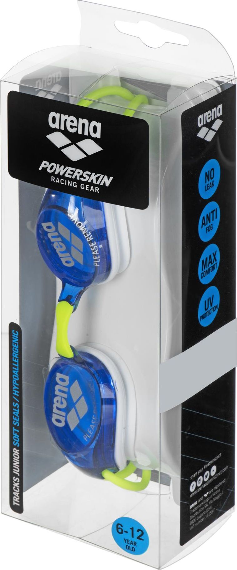 Arena Okularki Arena (kolor niebieski)