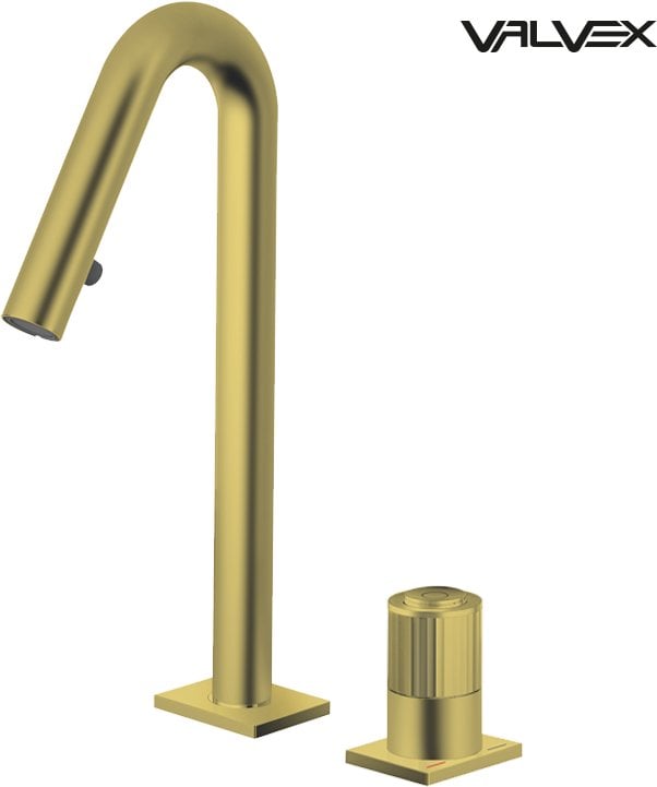 2417620 / VALVEX / ENKO / BATERIA UMYW. 2-OTW. BRUSHED GOLD /