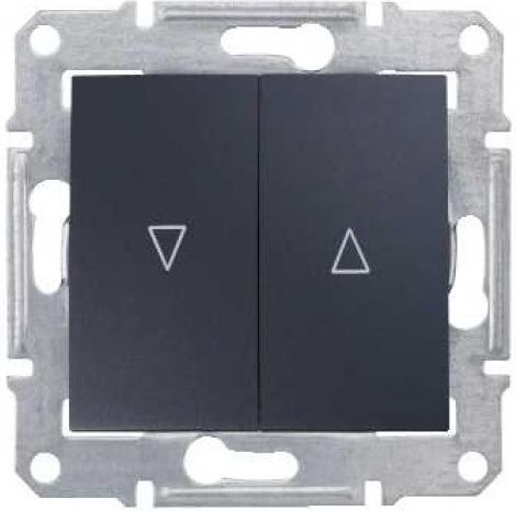 Schneider Electric Łącznik żaluzjowy Sedna 2-biegunowy z blokadą mechaniczną grafitowy (SDN1300370)