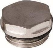 Hydroland KOREK 1/2" DO GRZEJ.STAL.CHROM Z ORINGIEM //G.KB-1/2-STAL-CH