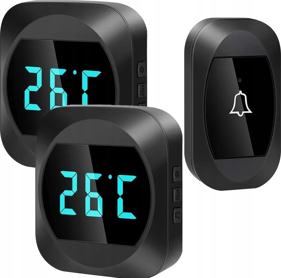 Spreest DZWONEK BEZPRZEWODOWY WODOODPORNY 300M TEMPERATURA