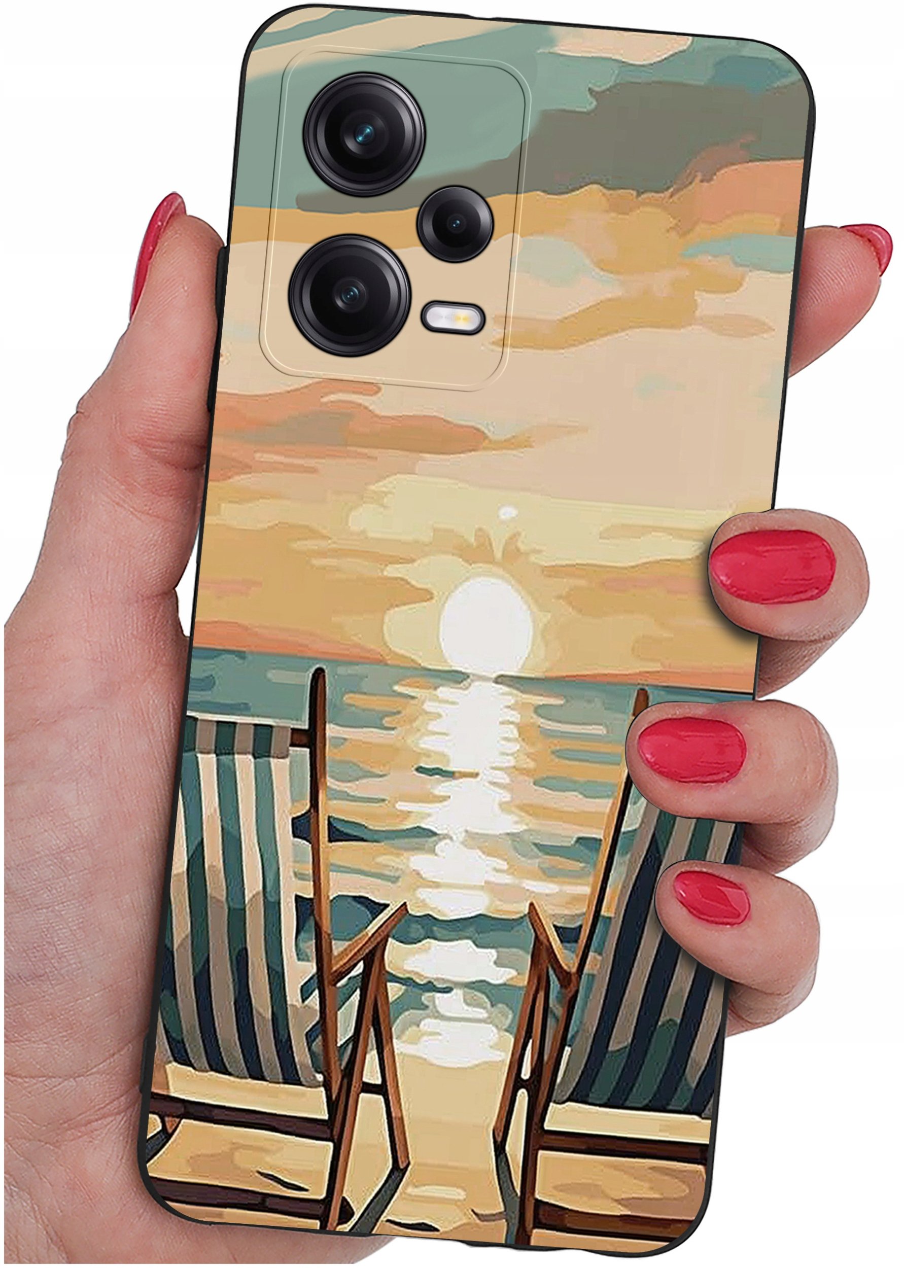 ETUI do Xiaomi Redmi Note 12 5G |Poco X5 5G | WZORY | SILIKONOWE MATT SZKŁO