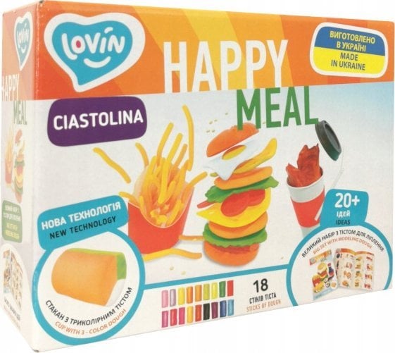 Maksik Zestaw do modelowania Happy Meal Jedzenie Ciastolina TM Lovin 41190
