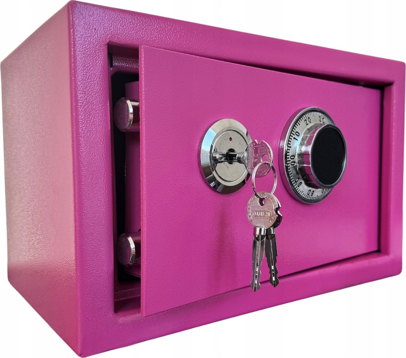 Total shopping Sejf Domowy Szyfrowy Mechaniczny Skrytka Kasetka Różowy Stylowy Design