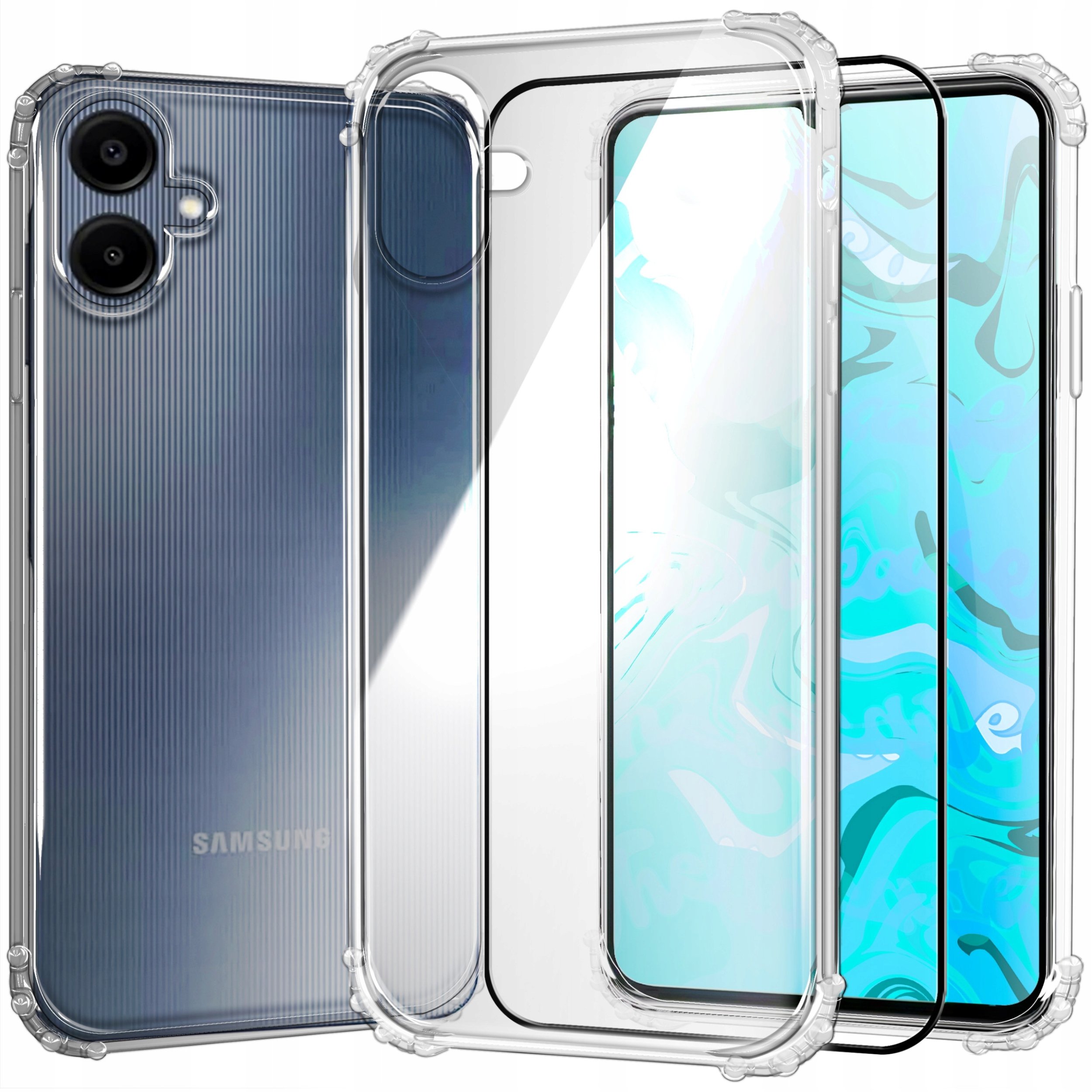 ETUI PANCERNE DO SAMSUNG GALAXY A06 4G | CASE SILIKON ANTI SHOCK SZKŁO 9H