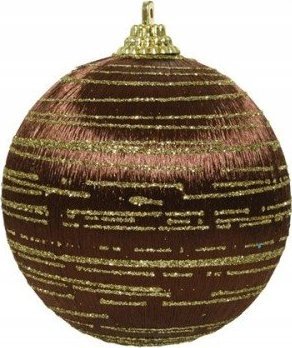 Kaemingk Bombka na choinkę nietłukąca brązowa piankowa 8 cm