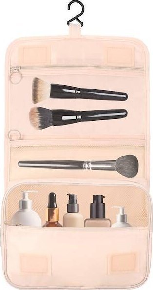 Springos Organizer podróżny na kosmetyki 23x19x9,5 cm kosmetyczka do samolotu beżowa UNIWERSALNY