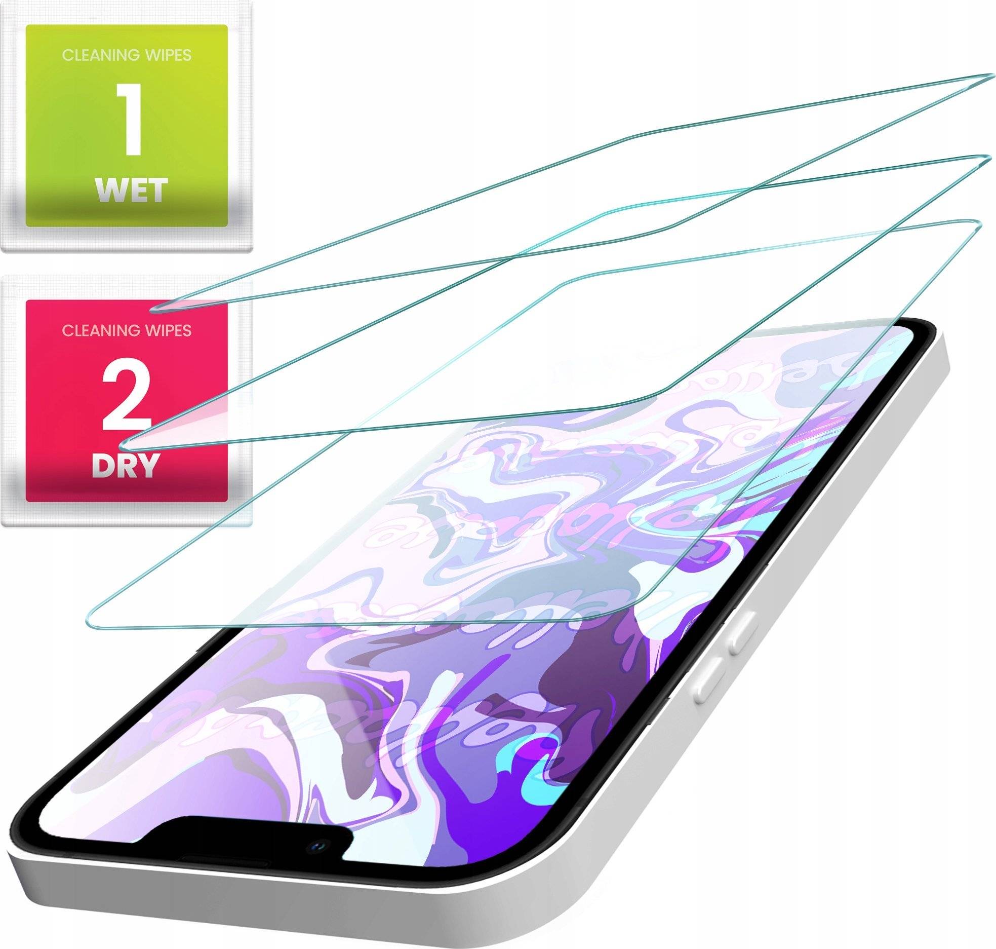 Hello Case 3-PAK Szkło Hartowane do Xiaomi Poco F1 (szybka 9H, płaskie 2.5D, ochronne)