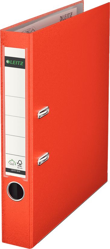 Segregator Leitz 180° dźwigniowy A4 50mm czerwony (263827a)