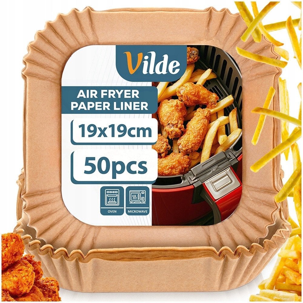 WKŁAD PAPIEROWY DO FRYTOWNICY KWADRATOWY 19 x 19cm 50szt. 279044