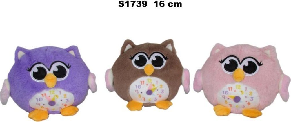 Sowa zegar 16cm MIX