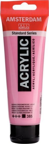 Artequipment Farba akrylowa TALENS AMSTERDAM 120ml 385 - QUINACIDRONE ROSE LIGHT uniw