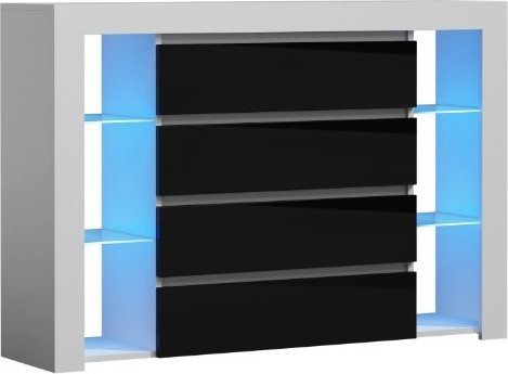 artmeble24 KOMODA 4 SZUFLADY POŁYSK! NOWOŚĆ! RÓŻNE KOLORY!!