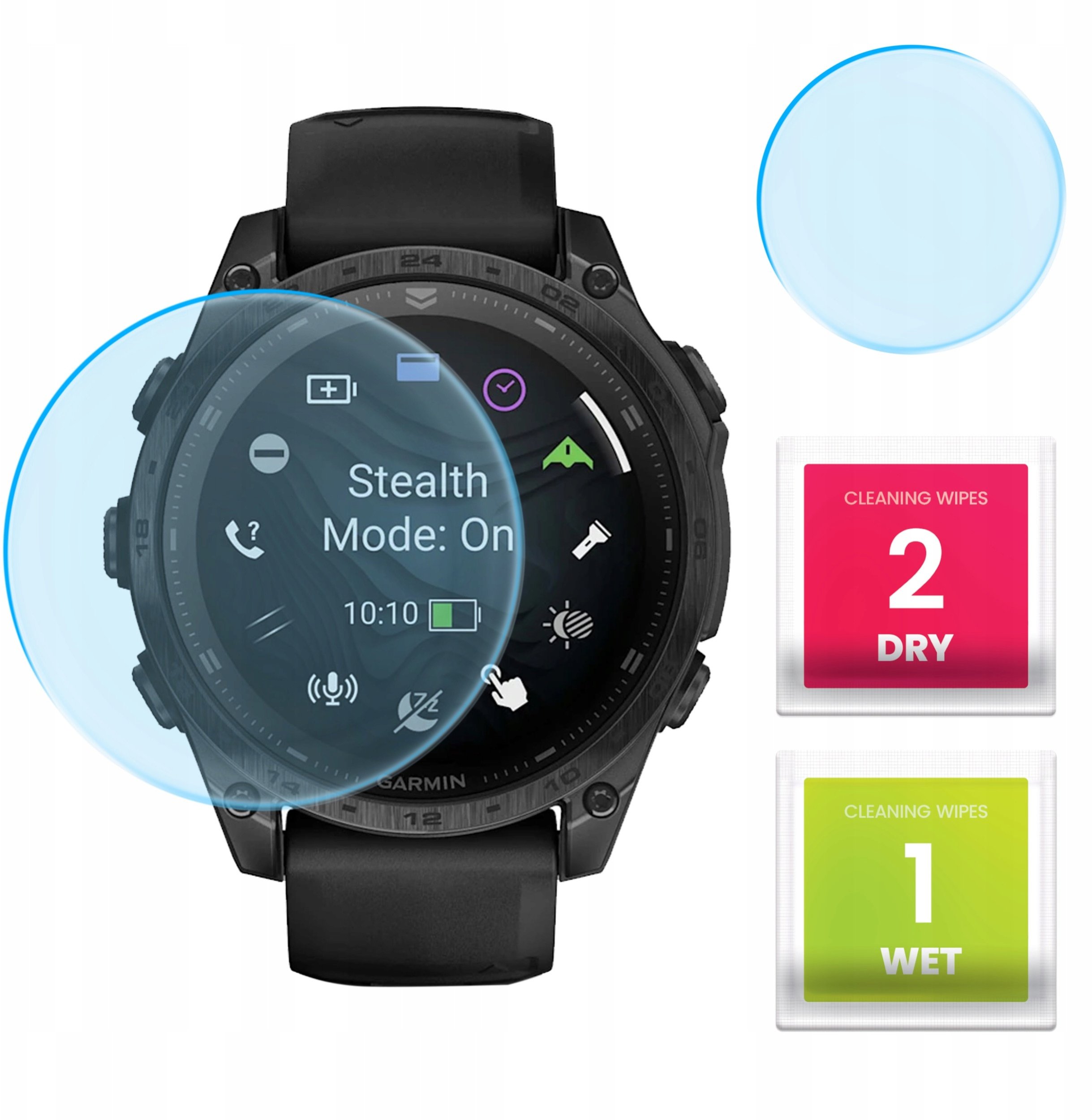 Szkło Hybrydowe do Garmin Tactix 8 AMOLED (wersja 47 mm) (Szkiełko, 9H)