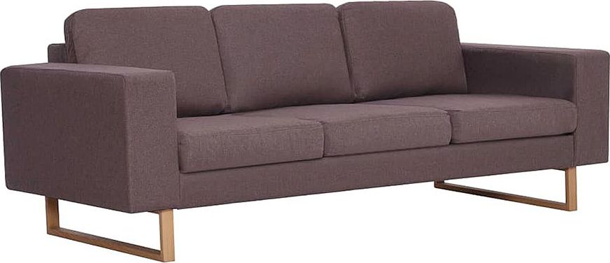 Elior Elegancka trzyosobowa sofa Williams 3x - taupe
